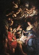 RUBENS, Pieter Pauwel Adoration of the Shepherds af oil